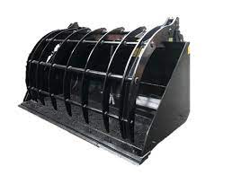 Waste handling grab buckets